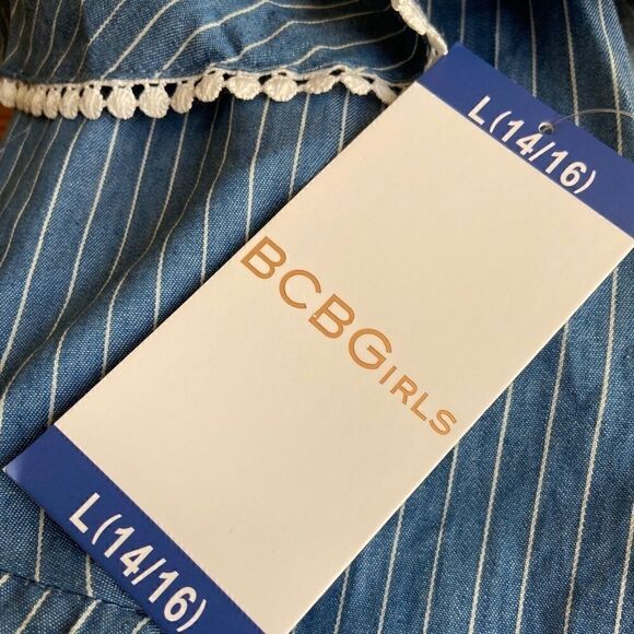 NEW BCBGirls Ruffle Dress Girls size 14/16 - Picture 6 of 6